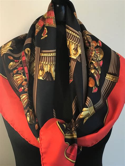 hermes white and gold scarf|Hermes silk scarf price guide.